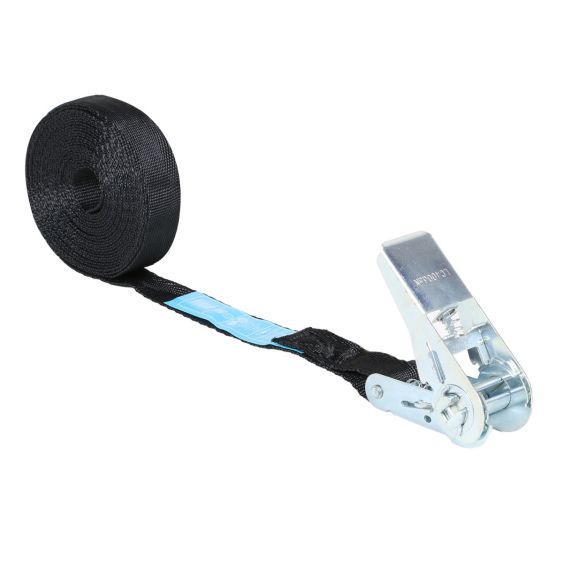 Spanband met Ratel 25 mm 0,8 ton 1M Zwart Hobbyratel