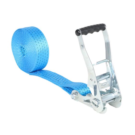 Spanband met Ratel 50 mm 5 ton 9M Blauw Blokratel