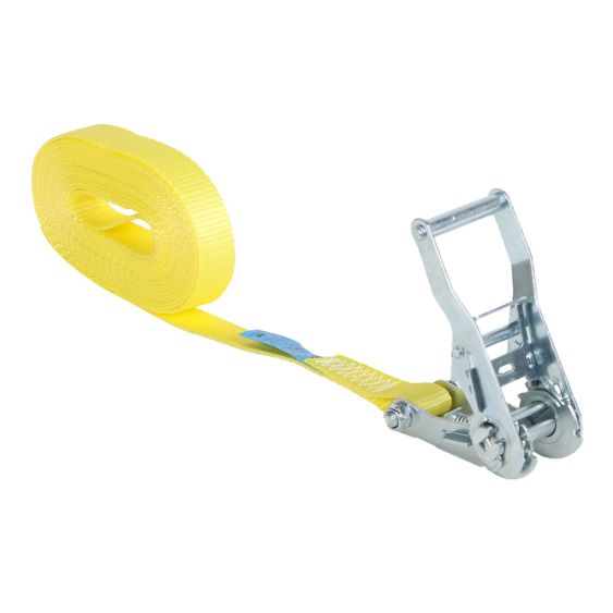Eindloze Spanband 25 mm 1,5 ton 7M Geel