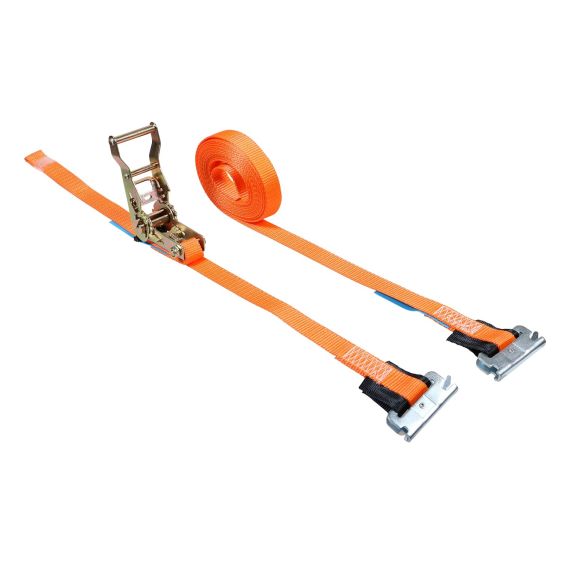 Spanband 25 mm 1,5 ton 6M Oranje met Sleufgatfitting
