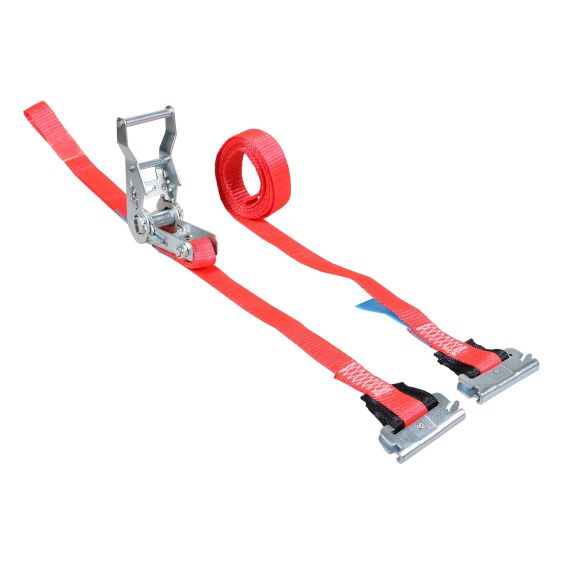 Spanband 25 mm 1,5 ton 8M Rood met Sleufgatfitting