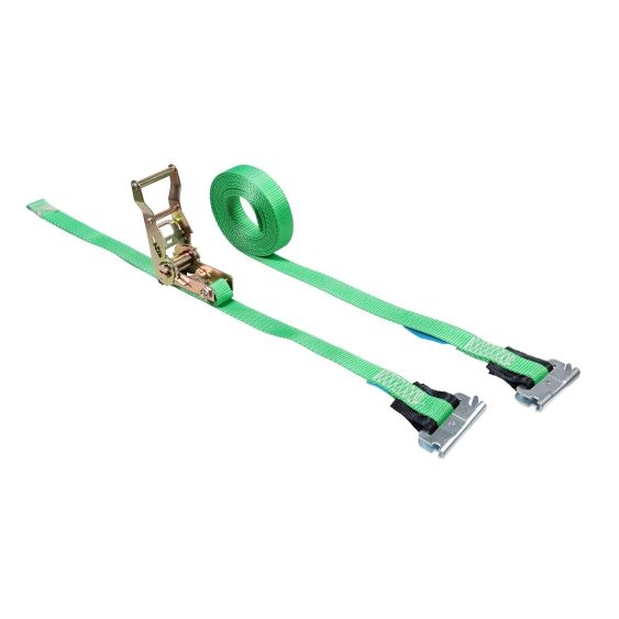 Spanband 25 mm 1,5 ton 6M Groen met Sleufgatfitting
