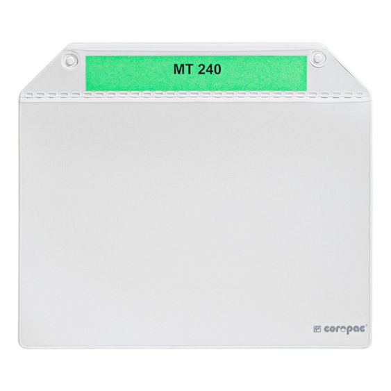 Magnetische kaarthoezen A5 liggend grijs - doos 100 stuks