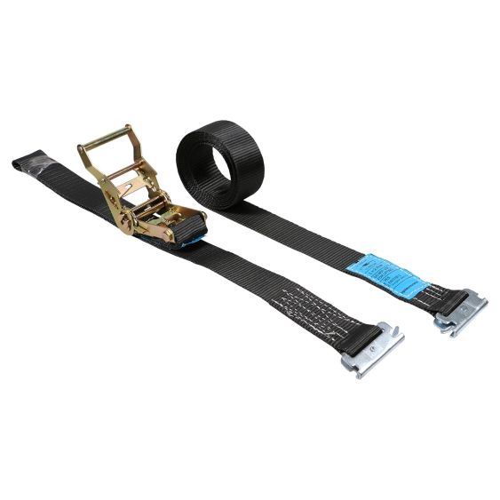 Spanband 35 mm 2 ton 7M Zwart met Sleufgatfitting