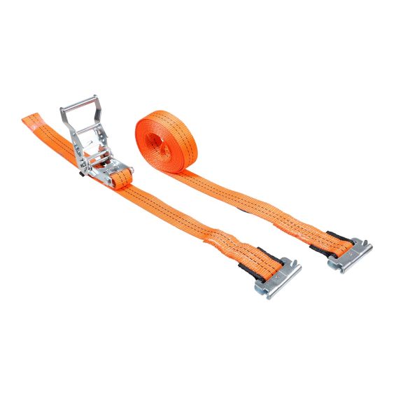 Spanband 35 mm 2 ton 8M Oranje met Sleufgatfitting 