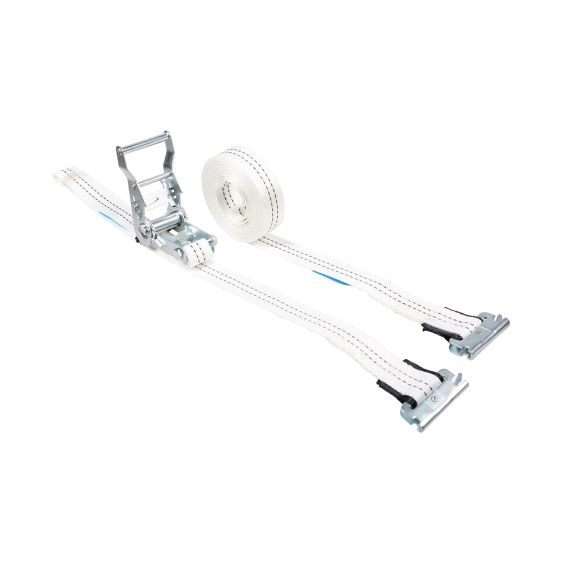 Spanband 35 mm 2 ton 8M Wit met Sleufgatfitting