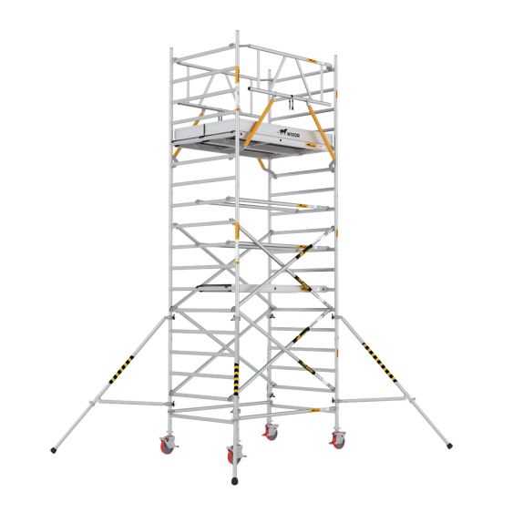 Rolsteiger 190x135 cm met Schoren + 2x voorloopleuning - 6 meter werkhoogte