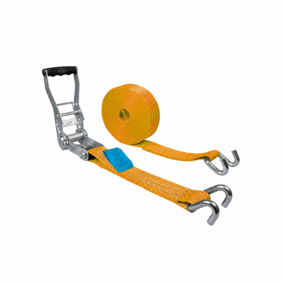 Spanband 50 mm 5 ton 4M Oranje ERGO Ratel met Klauwhaken