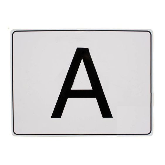 A-bord wit reflecterend 400x300x1 mm standaard