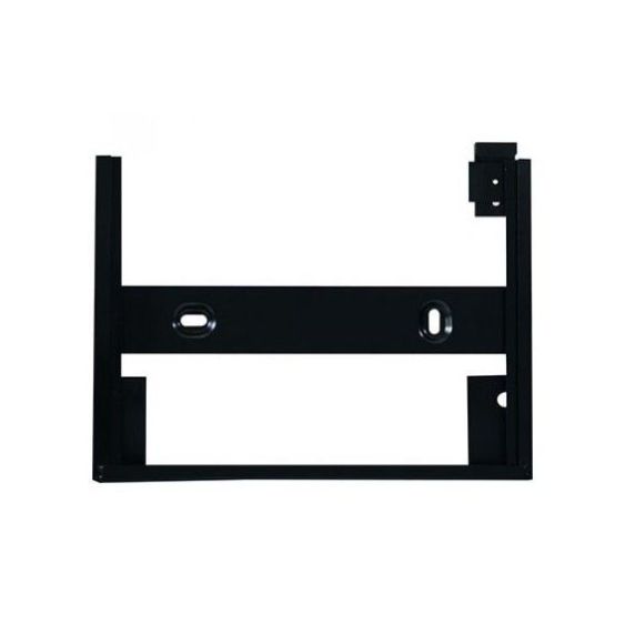 ADR bord houder RVS open met zwarte rand + clip voor 2 borden