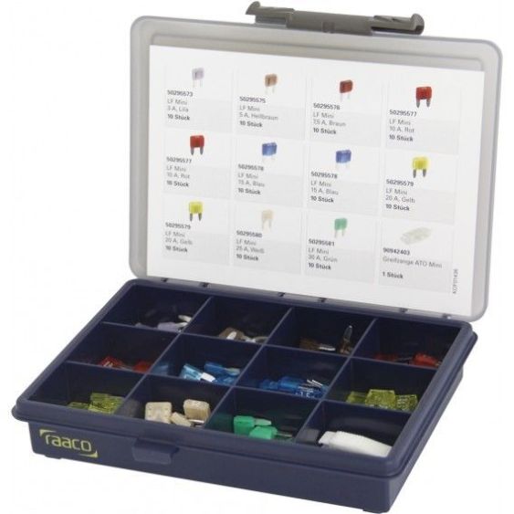 Assortimentsdoos mini zekeringen 111delig