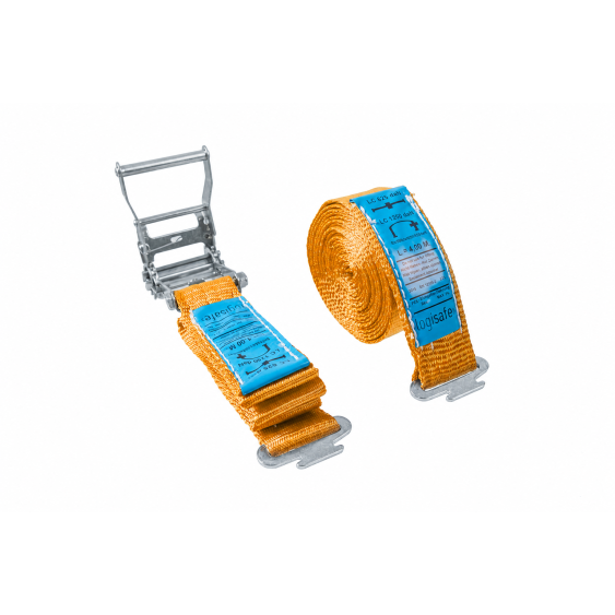 Spanband 50 mm. 1,2 ton 3M Oranje met E-track fitting (Spanband)