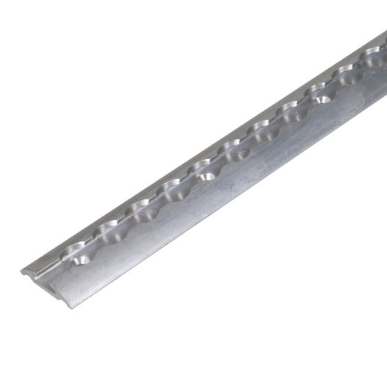 Vliegtuigrail Halfrond Aluminium - 1 meter