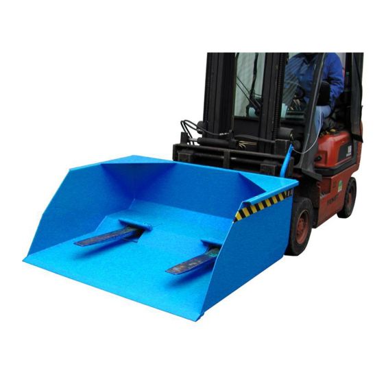 Schepbak voor Heftruck Bauer BSM Blauw 1500 Liter