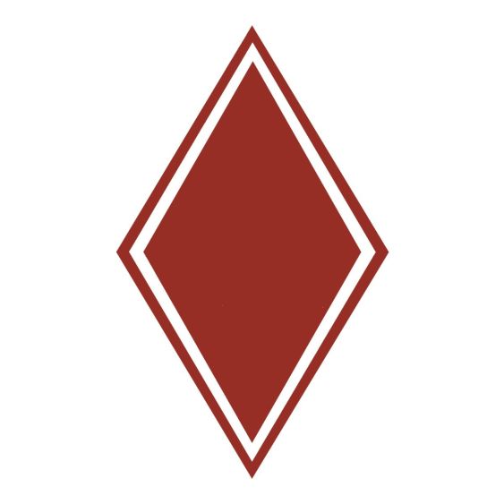 Stickers Hoekschild Blanco Rood 21 x 35 cm - Set 2 stuks