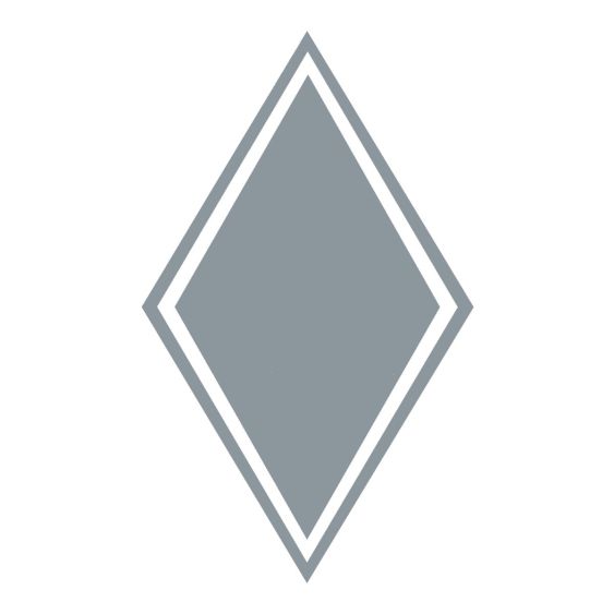 Stickers Hoekschild Blanco Zilver 15 x 25 cm - Set 2 stuks