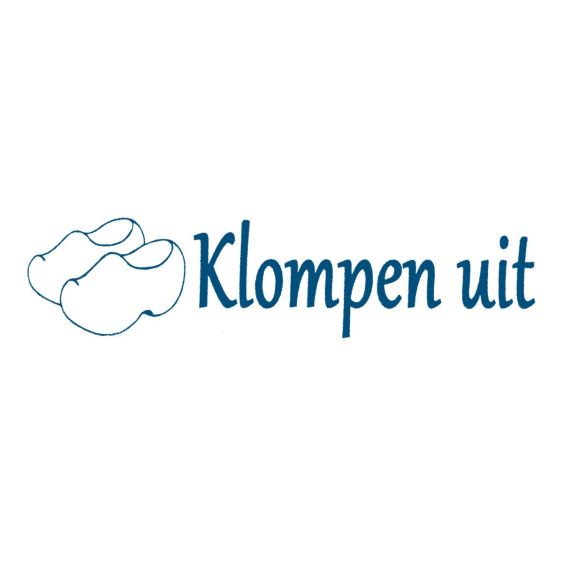 Stickers Klompen Uit Blauw 20 cm - Set 2 stuks