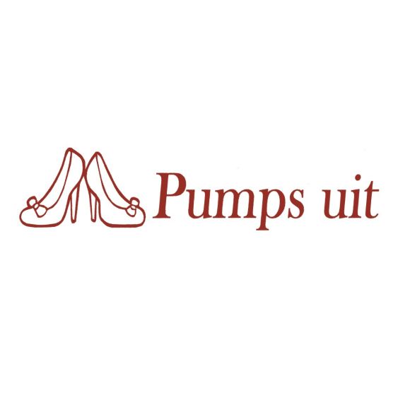 Stickers Pumps Uit Rood 20 cm - Set 2 stuks
