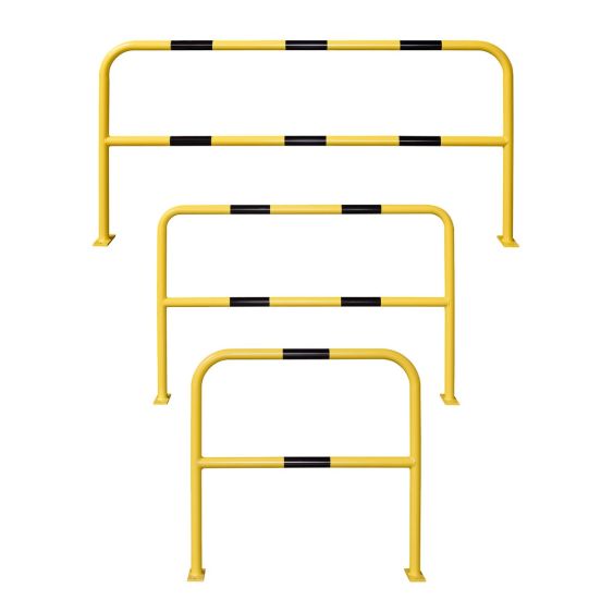 Veiligheidshek Gecoat Ø48 mm Geel/Zwart - Formaat naar keuze