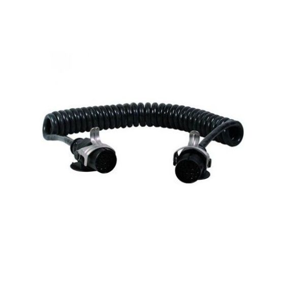 Electrospiraal ABS/EBS 7-aderig met Jaeger stekkers 24V