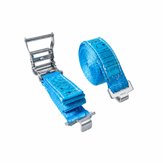 Spanband 50 mm 1,8 ton 6M Blauw met F-track fitting