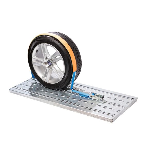 Autotransportspanband Type E1 35 mm Antisliphoes en Draaihaak Blauw