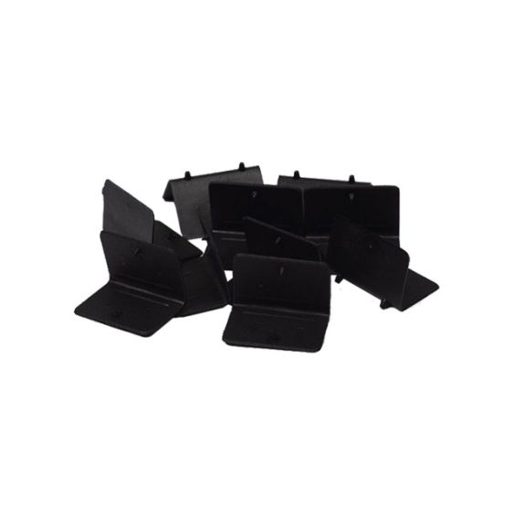 Hoekbeschermer Kunststof 50/35 mm Zwart met Pinnetjes - 2000 stuks