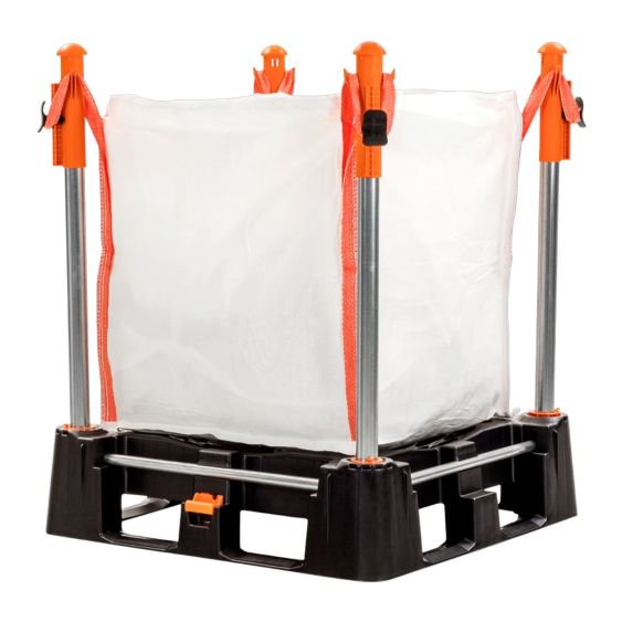 Big Bag palletsysteem standaard met Ratelkop palen 1300 mm