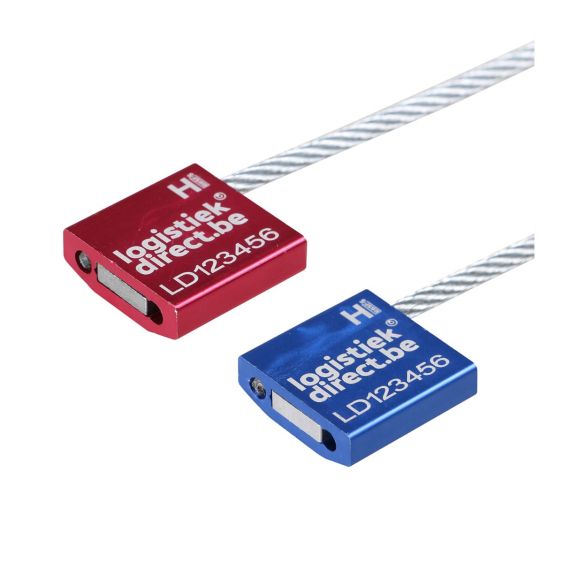 Cableseal aluminium huis Ø3,5x300 mm - Met opdruk - Kleur naar keuze Logistiekdirect