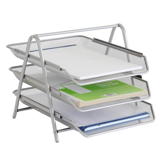 3 Lades Brievenbak A4 Office Depot Zilver