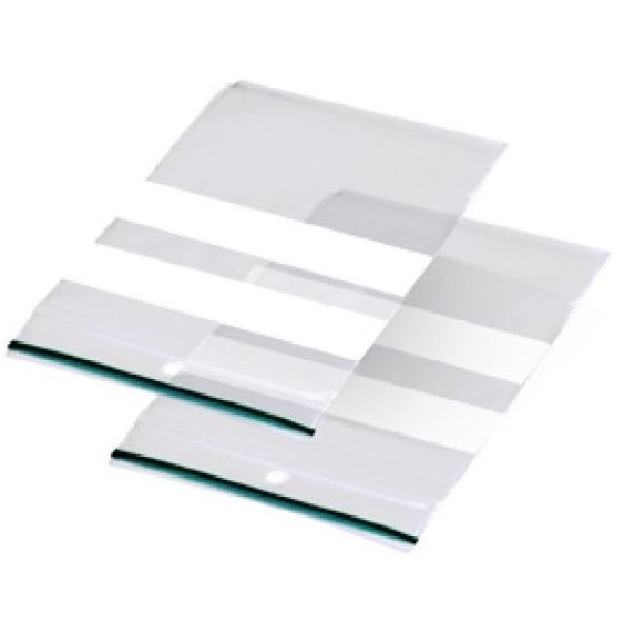 Gripzakjes 80 x 120 mm met schrijfvlak + ophanggat - 1.000 stuks