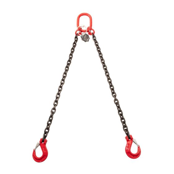 Hijsketting 2-sprong 13 mm met Gaffelklephaak 5 meter