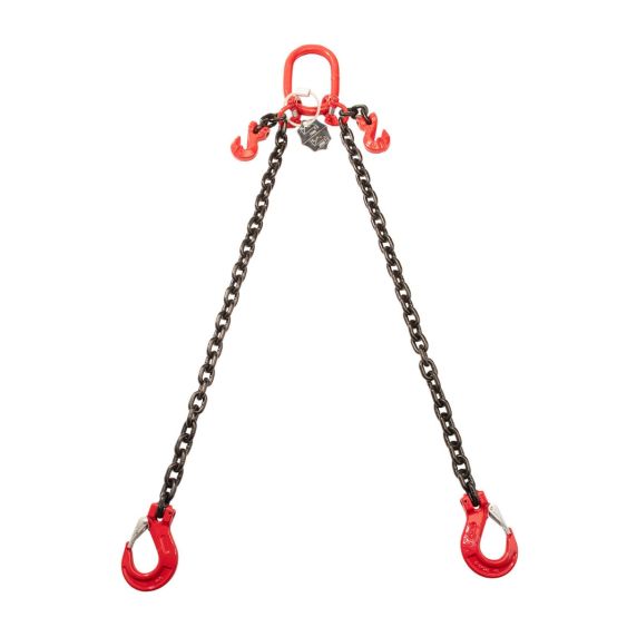 Hijsketting 2-sprong 6 mm met Gaffelklephaak + Inkorthaak 3M