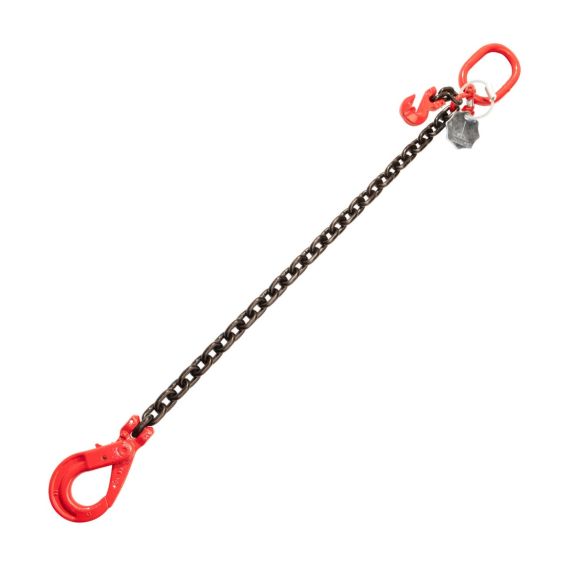 Kettingleng 8 mm met Veiligheidshaak en inkorthaak 4 meter