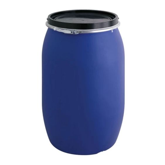 Kunststof Vat 120 liter met Deksel - Nieuw