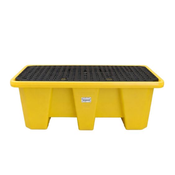 Lekbak 2-Drum 250 Liter met Rooster 1450x800x500 mm