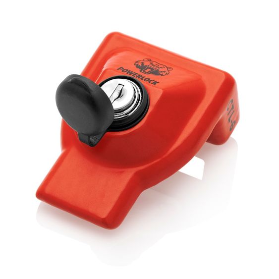 Luchthandslot Powerlock voor Trailers Anti-diefstal Rood