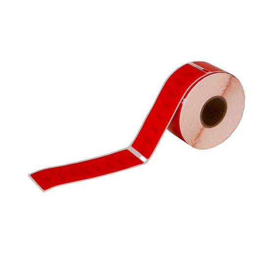 Dymo 99010 compatible labels rood op rol 89 x 28 mm - 260 labels