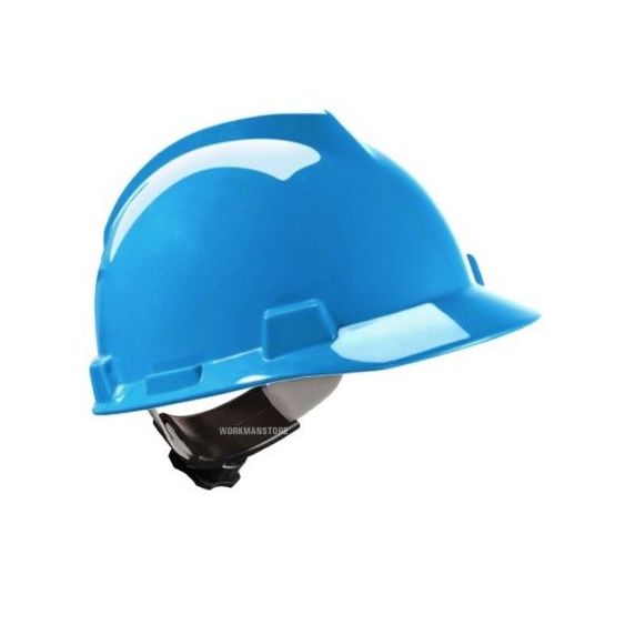 Veiligheidshelm MSA V-gard Fas-Trac blauw