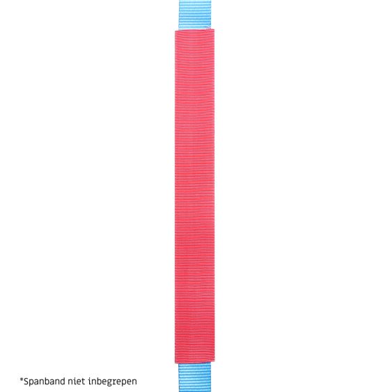 Beschermhoes spanband rood - toepassing
