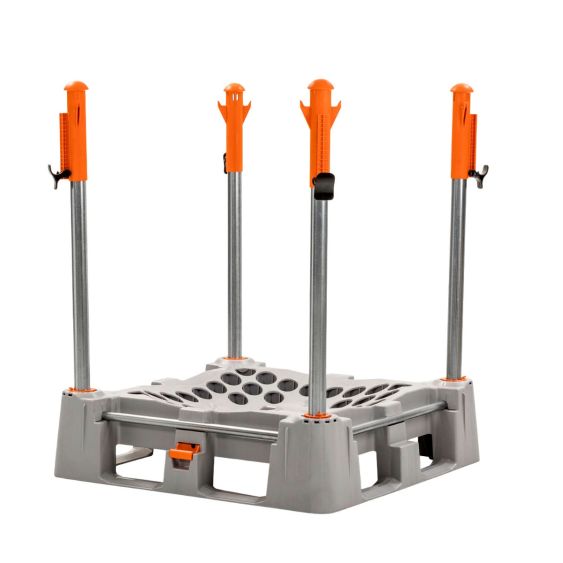 Big Bag palletsysteem Food Grade met Ratelkop palen 1300 mm RVS