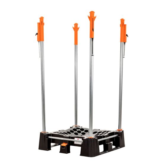 Big Bag palletsysteem 2 open zijden met Veerkop palen 2200 mm