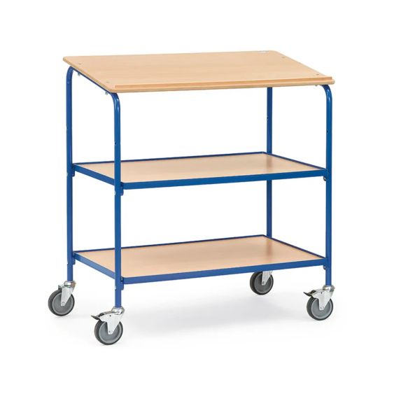 Etagewagen 100 kg 1000x600 mm met Schrijfblad 3 Etages