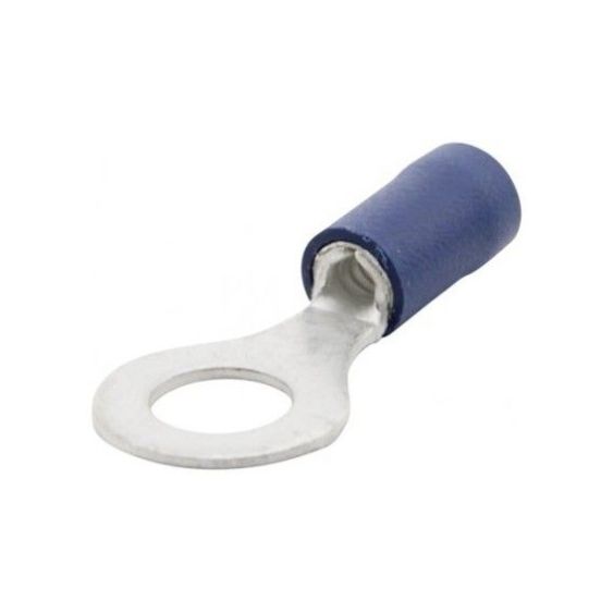 Ringkabelschoen blauw M6 100 stuks