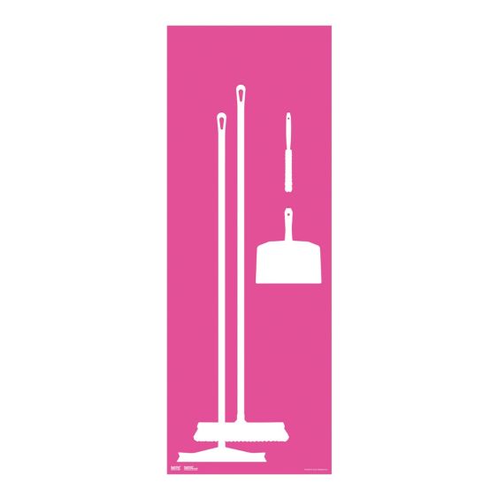 Schaduwbord Roze 200x80 cm incl. 6 Schoonmaakmaterialen