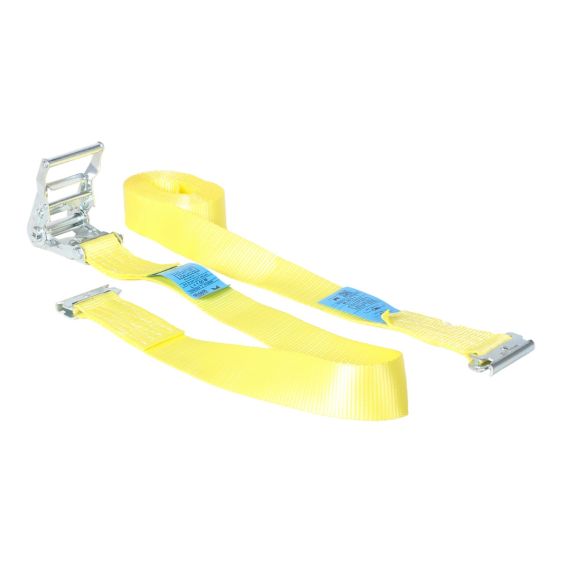 Spanband 50 mm 2 ton 5M Geel met Sleufgatfitting