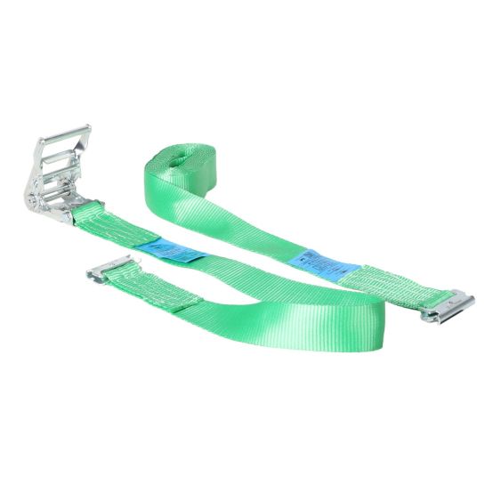 Spanband 50 mm 2 ton 5M Groen met Sleufgatfitting