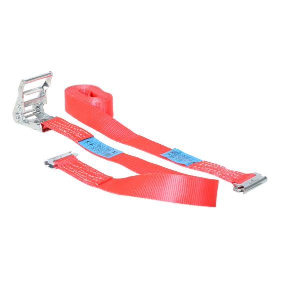 Spanband 50 mm 2 ton 7M Rood met Sleufgatfitting