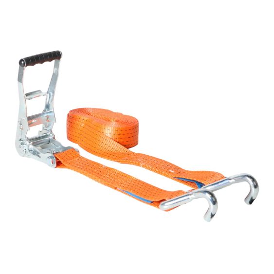 Spanband 50 mm 5 ton Vingerhaak 7M Oranje