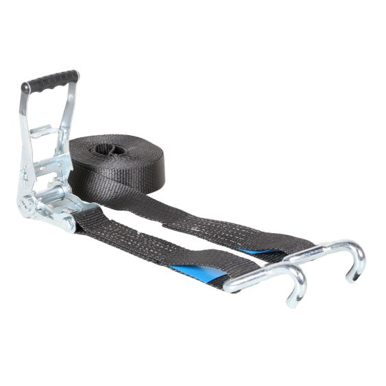 Spanband 50 mm 5 ton Vingerhaak 2M Zwart